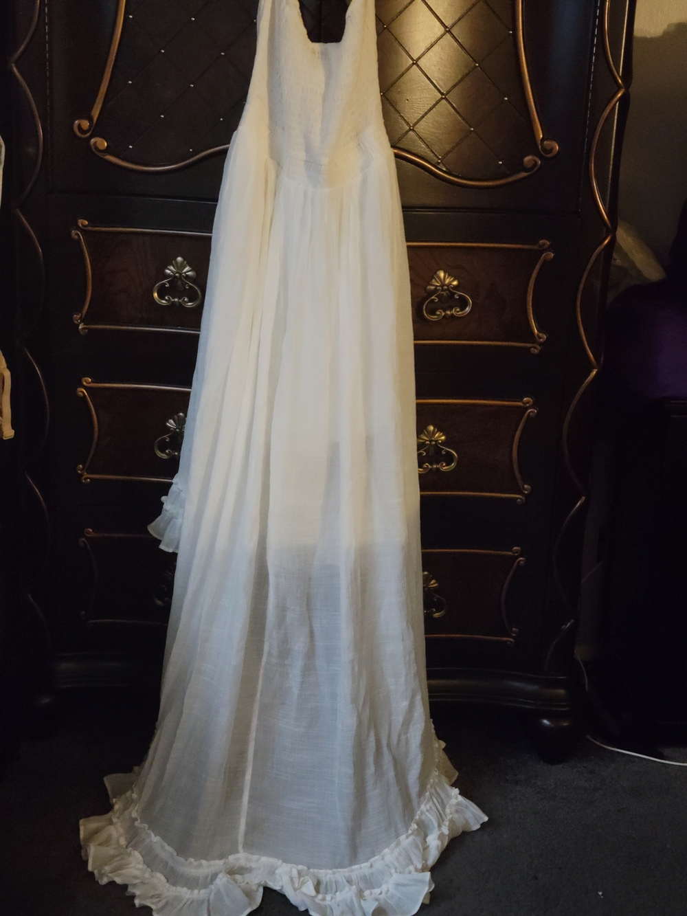 White Fashion NOVA HIGH/LOW HALTER Maxi Dress